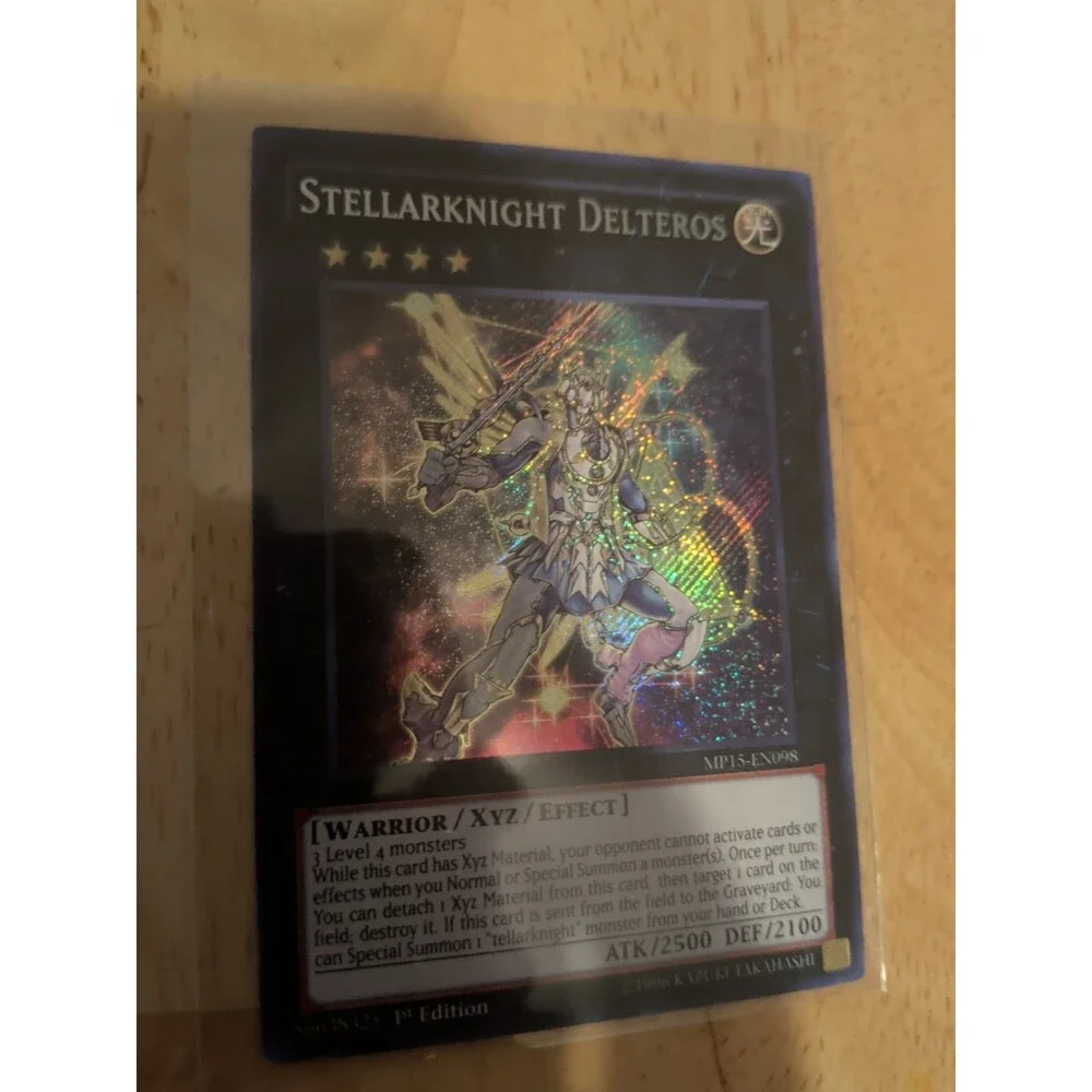 YUGIOH STELLARKNIGHT DELTEROS SECRET RARE MP15-EN098 1ST EDITION